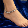 Black Beads And Ghunghroo Anklet