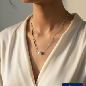 Dual Chain Pearl Necklace